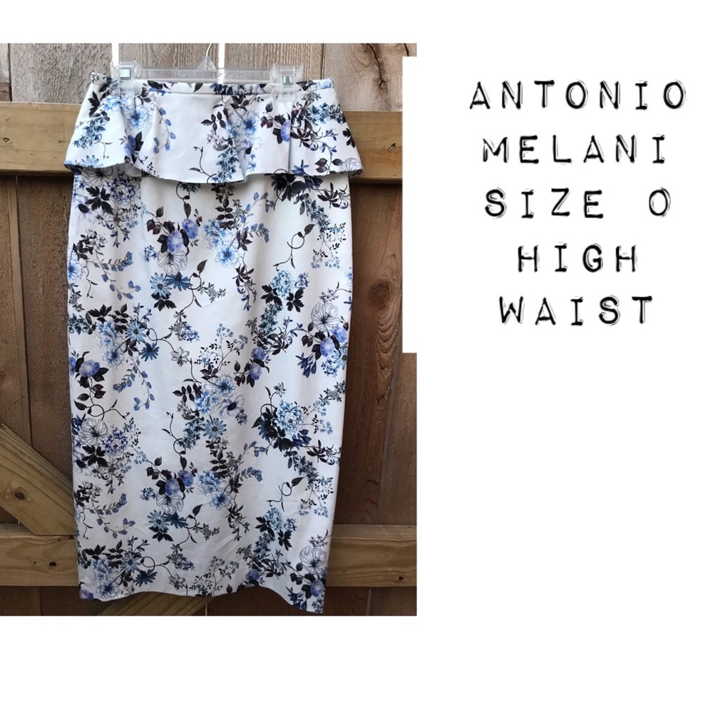 Antonio Melani Floral Peplum Skirt
